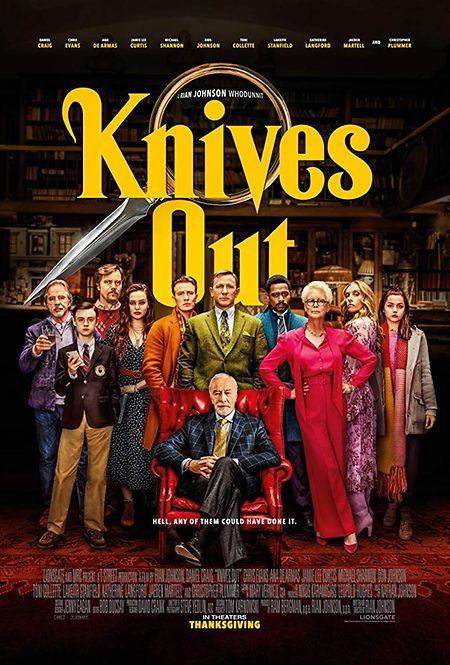 Cover of Knives Out, filmed with the alexa mini and master prime lenses. 
