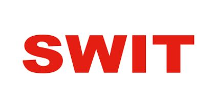 Logo of SWIT in association with the b mount battery. 