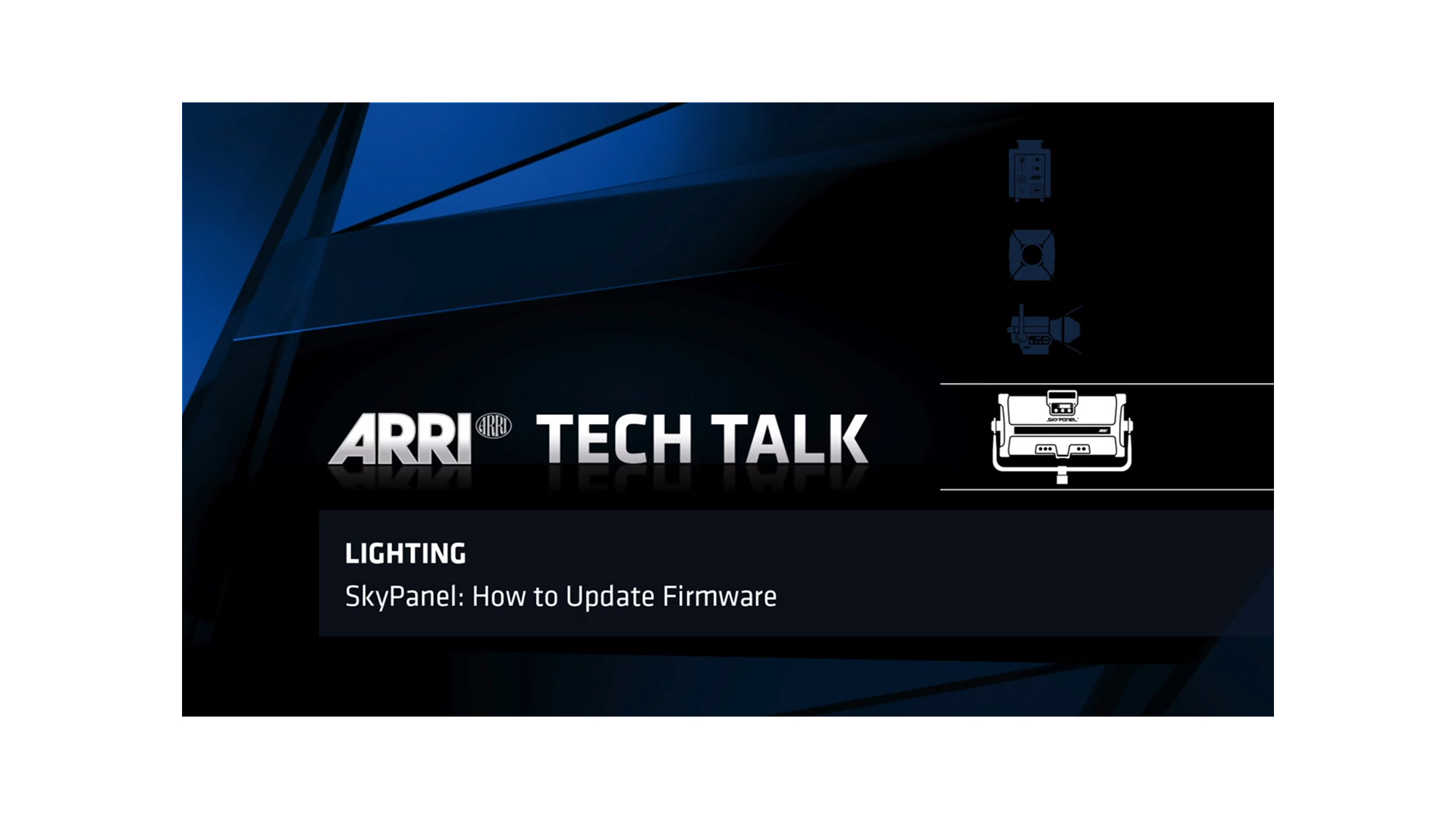ARRI Tech Talk SkyPanel Firmware – How to update firmware