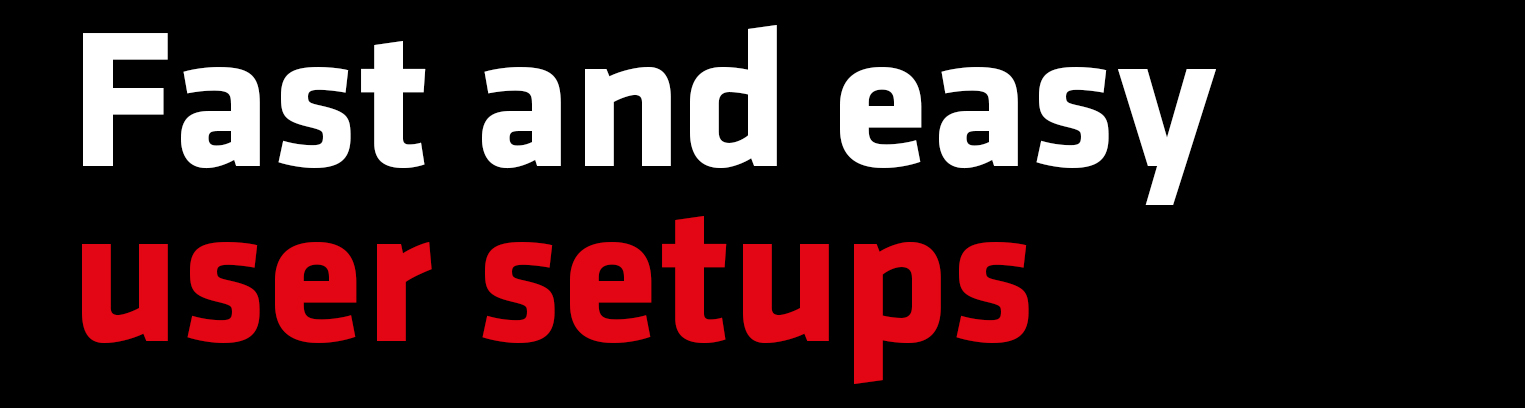 Easy setups