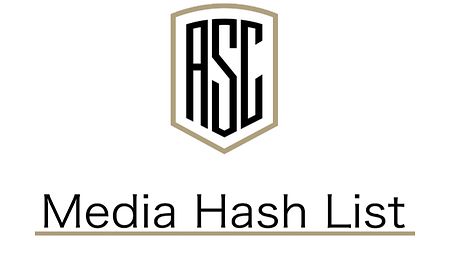 Logo graphic of the ASC Media Hash List