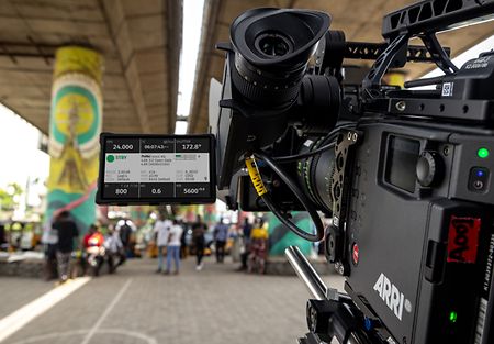 ARRI camera in action to represent the arri camera workflow test. 