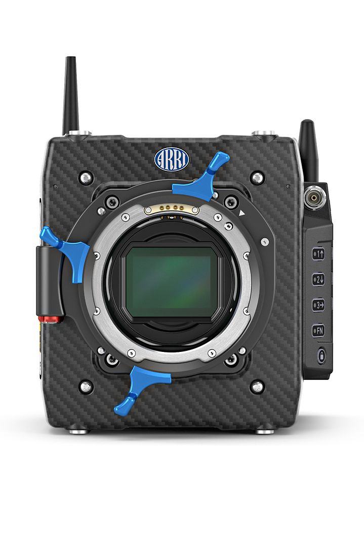 ARRI Alexa Mini LF camera body on a white background