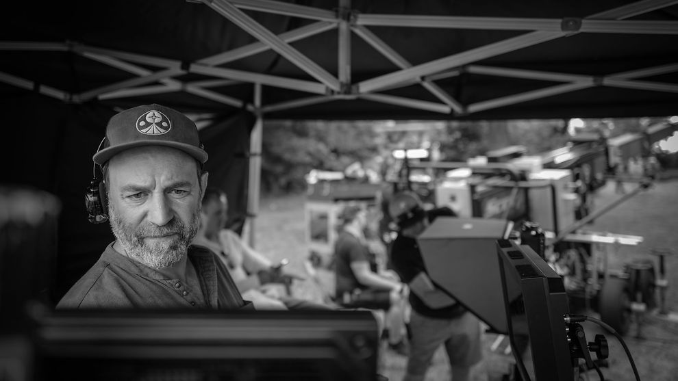 Tico Poulakakis CSC on set of Foundation 3