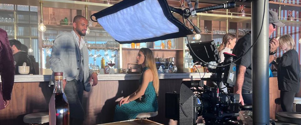 Nikita Khatsarevich shoots Angels Envy commercial