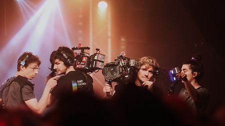 De gauche à droite : Jeremy Renault, Jérémie Attard, Tom Houguenague et Clemence Peloso à la perche