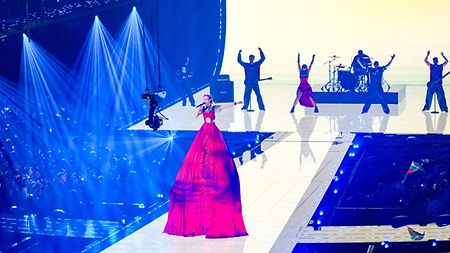 The 24 ALEXA 35 Live cameras were used on pedestals, remote dollies, Steadicams, cranes, and handheld, as well as on 2D and 3D cable rigs, covering the action from every conceivable angle. 
