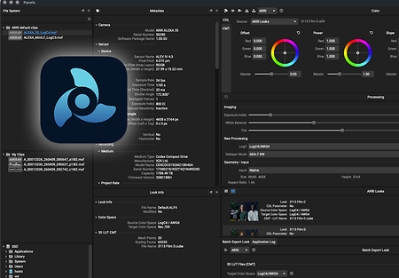 ARRI reference tool in use with logo
