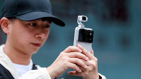 Man using HONOR Robot Phone