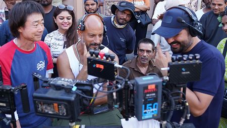 crew members on set
