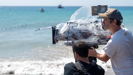 Rodrigo Sorogoyen on location in Fuerteventura, where the island’s Atlantic landscapes became both the setting for "The Beloved" and the visual foundation of the film-within-the-film.