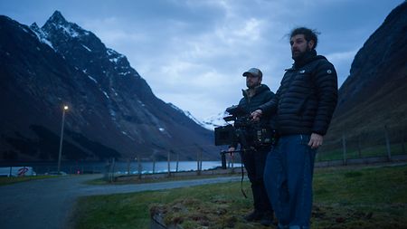 DP Tudor Vladimi Panduru on set with ALEXA 35.