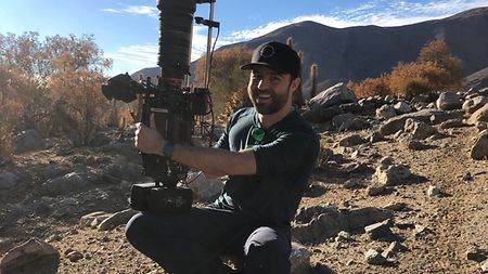 Director Taron Lexton on location in Elqui Valley, Chile. 