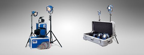 Representation of different video lighting kits. 