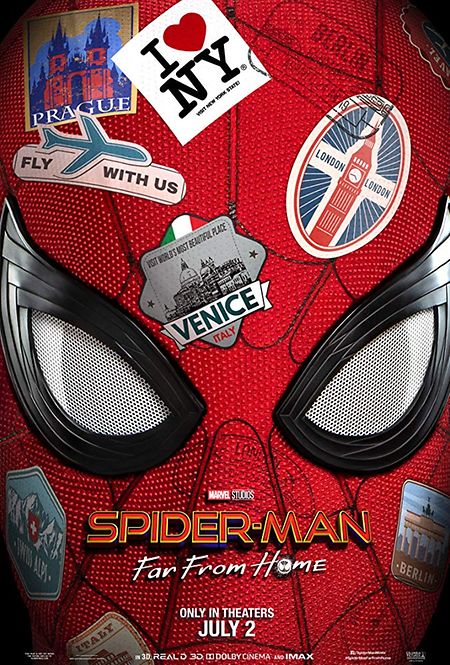 Cover of the Marvel production Spider-Man: Far from Home. Produced using ARRI Master Prime Lenses. 
