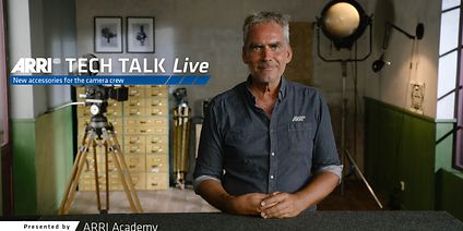 Image of our ARRI TechTalk to inform you about mechanical movie camera accessories. 