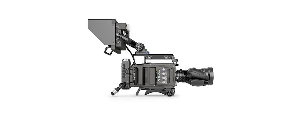 Right lateral view of the 35 mm live TV camera.