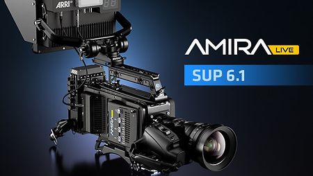 Live TV production camera AMIRA live represents the new software update . 