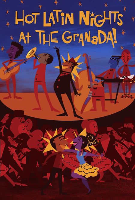 Hot Latin Nights at the Granada_poster