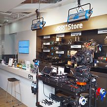 ARRI in Beijing - Store displaying merch but also ARRI accessories & products.