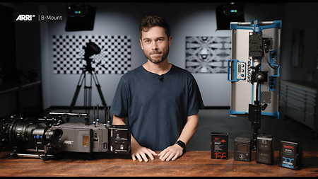 ARRI TechTalk about the B-mount (camera battery supply) with Sean. 