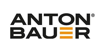 Logo of AntonBauer in association with the battery plate. 