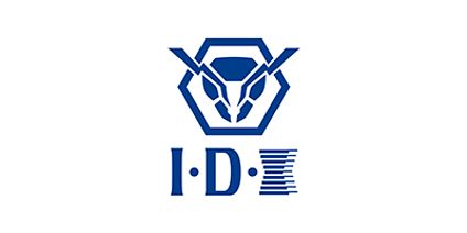 Logo of IDX in association with the b mount battery. 
