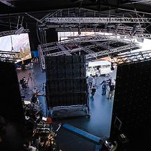 ARRI in Uxbridge - ARRI Stage London: A 360 degree LED wall virtual production studio used as the "Creative Space"