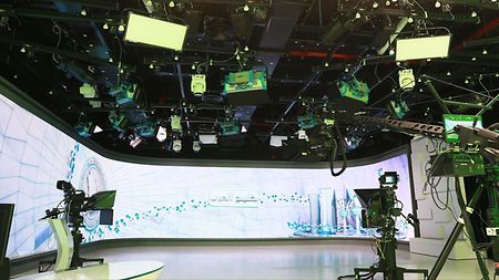 ARRI Solutions designed & engineered the IP-based lighting network supporting Al Araby's three studio environments.