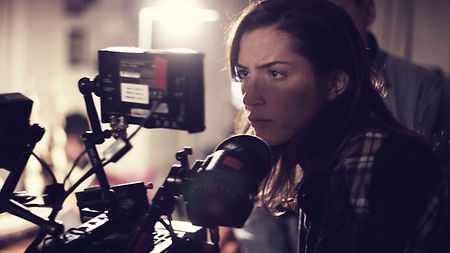 Film Director Reed Morano works with the arri sxt w on set. 