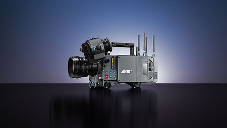 Representation of the ARRI camera SXT W, suitable for extreme environments. 