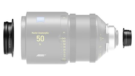 ARRI Zeiss MASTER ANAMORPHIC Cinema Lens incl. FLARE SET 50mm as product detail shot. 
