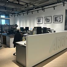 ARRI in Hong Kong - Service and office area with monitors and camera gear
